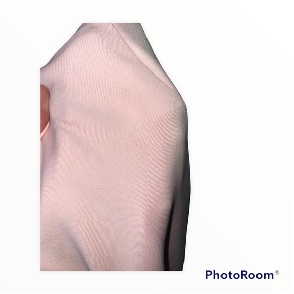 TED BAKER Pink Black Ruffle Hem Short Sleeve Color Block Mini Dress, Sz 2 (4-6) - Picture 7 of 7